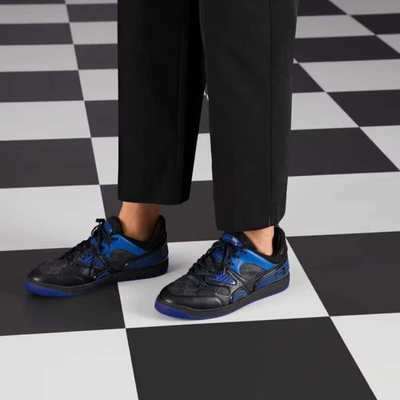 NEW GUCCI Demetra GG Supreme Canvas Basket Low Top Sneakers G 9.5 / US 10 Men's - Picture 4 of 13